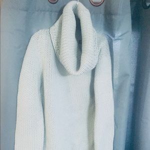 SOLD New York & Co.  Mint Metallic Cowl Neck Sweater
